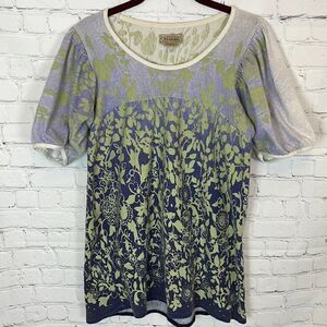 Art & Soul Puffy Shoulder Top Size Small